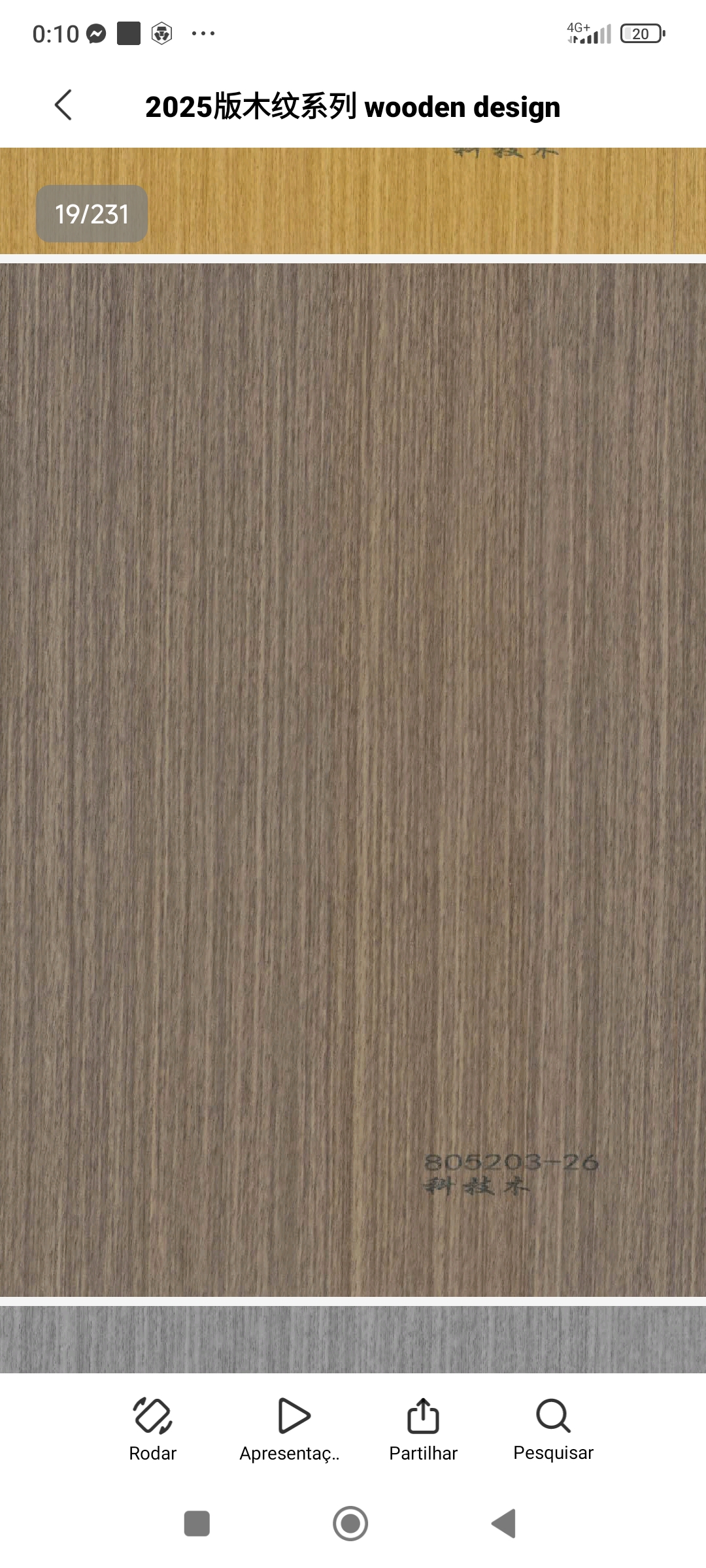 Painel Cristal de Carbono Cor Pinus